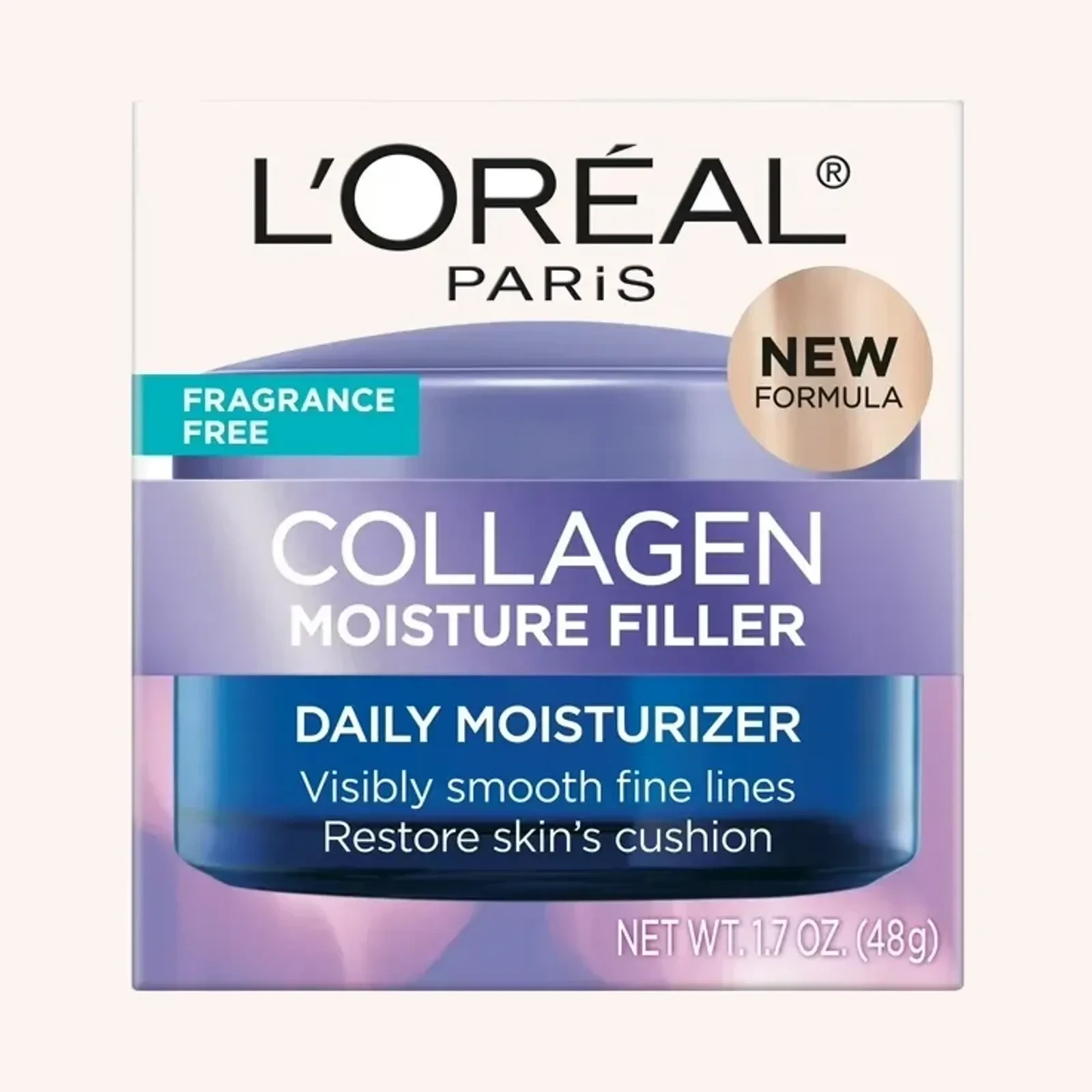 L'Oréal Paris Collagen Moisture Filler Crema facial hidratante diaria sin fragancia 1.7 oz