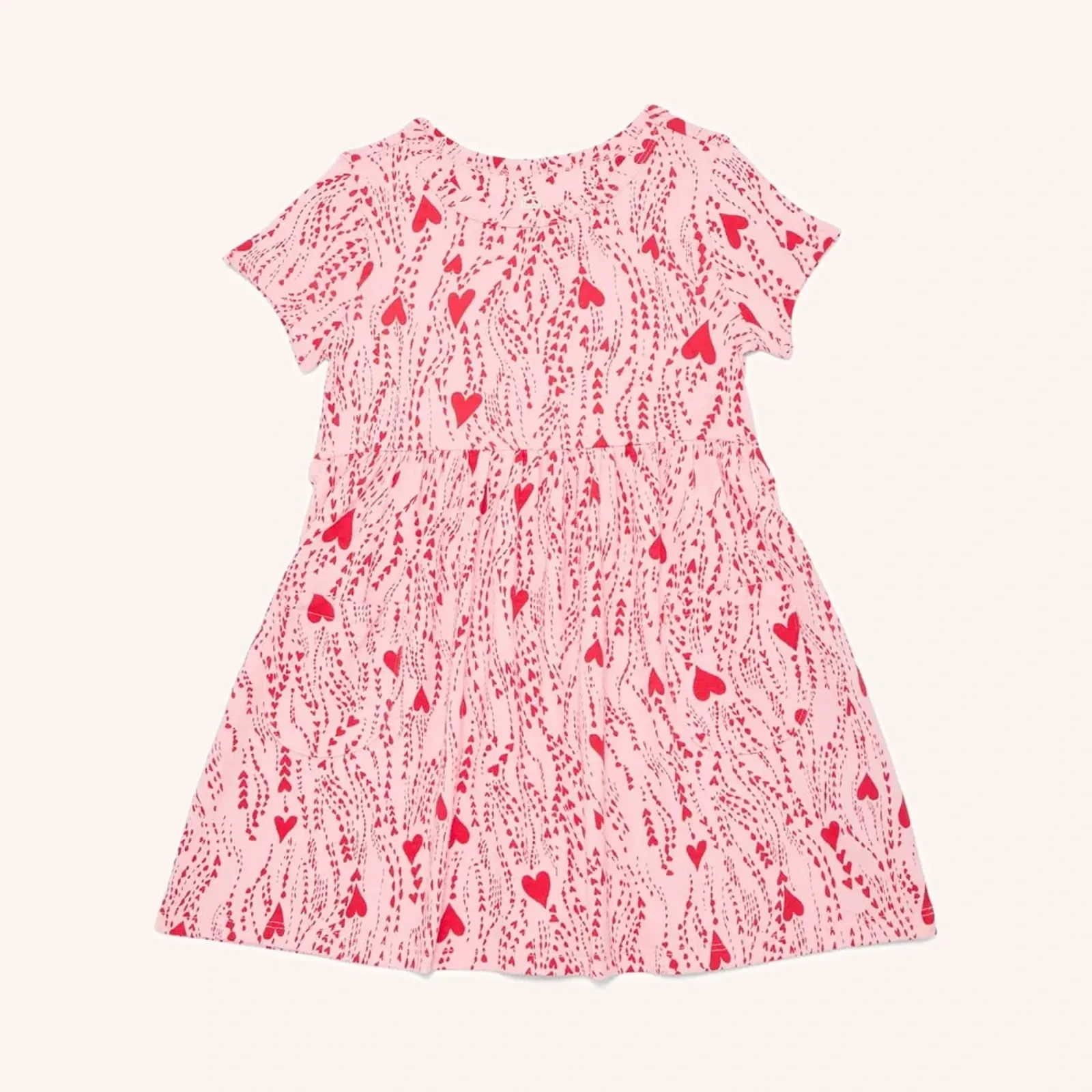 Wonder Nation Baby and Toddler Girls Play Dress with Short Sleeves