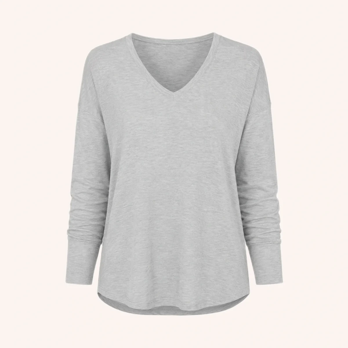 Express Basic Tee M gris jaspeado