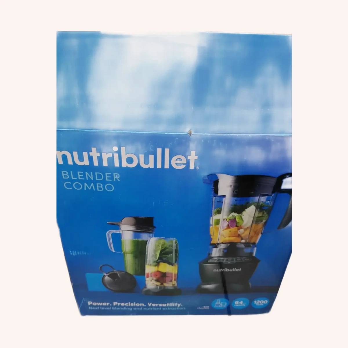 nutribullet Blender Combo 1200W negro mate, 64 oz, 1.89 L, con vasos de 24 oz y 32 oz