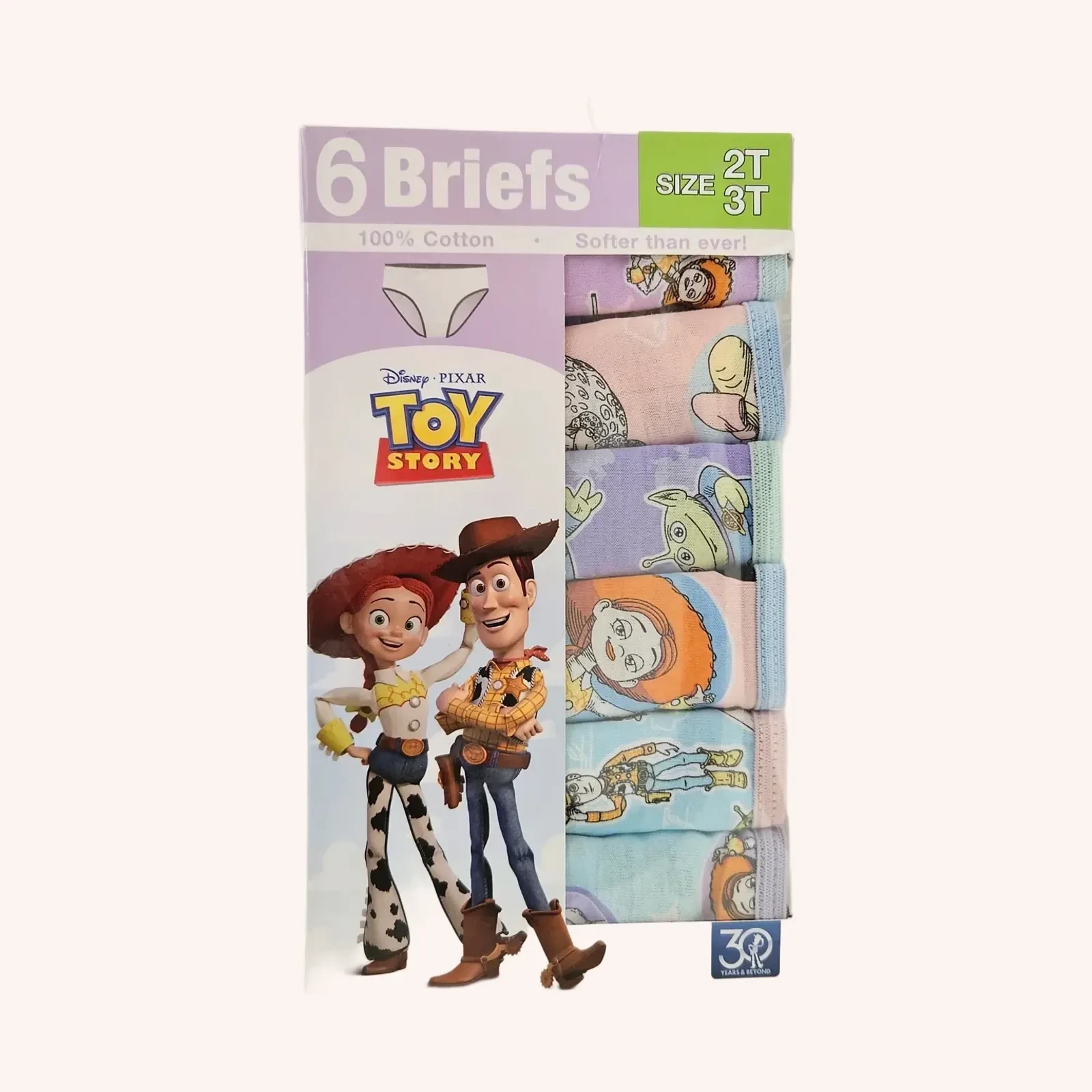 Disney Toy Story panties/briefs para niña, 6 pack, talla 2T-3T