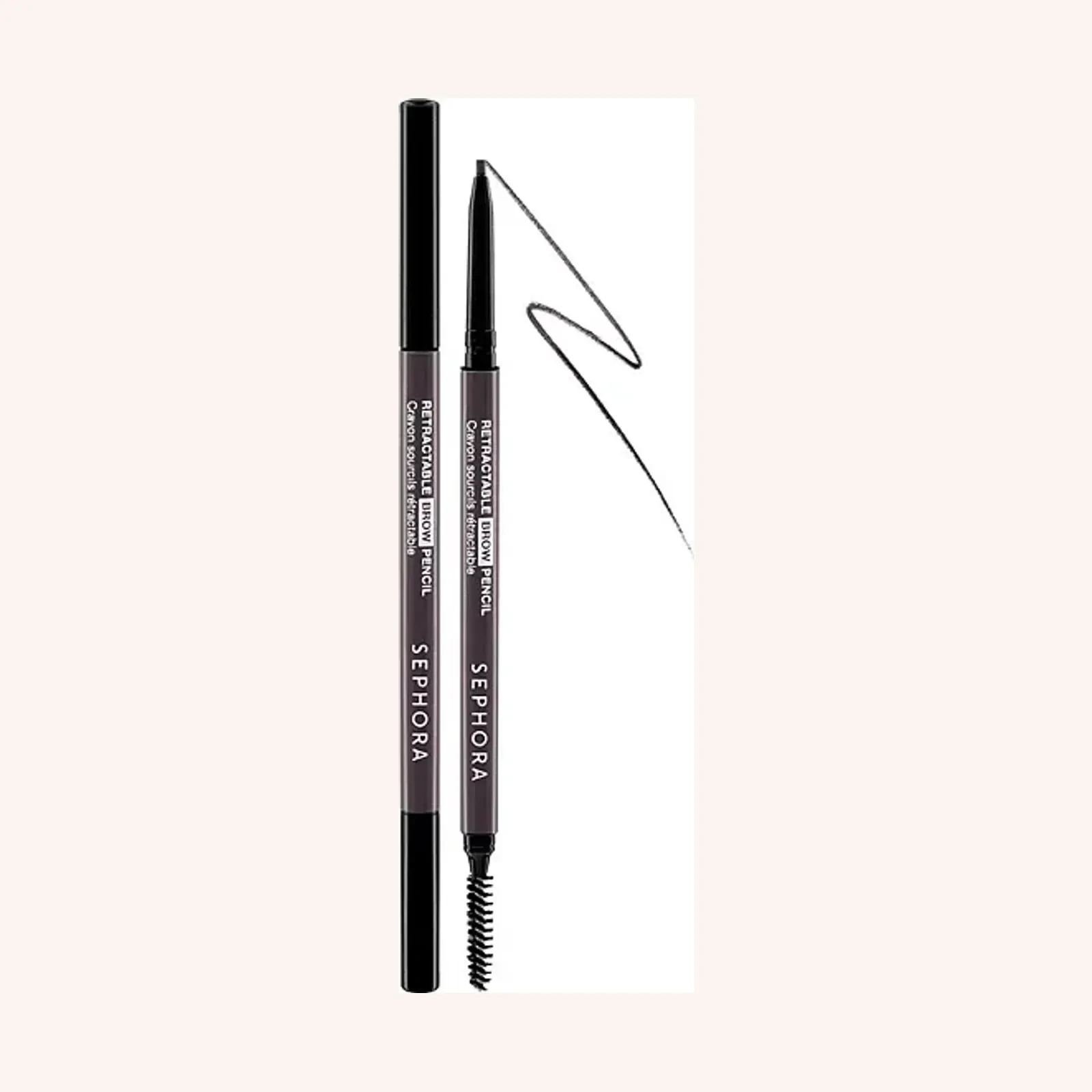 SEPHORA COLLECTION Retractable Eyebrow Pencil Waterproof 12 Granite, 0.003 oz / 0.08 g, lápiz retráctil
