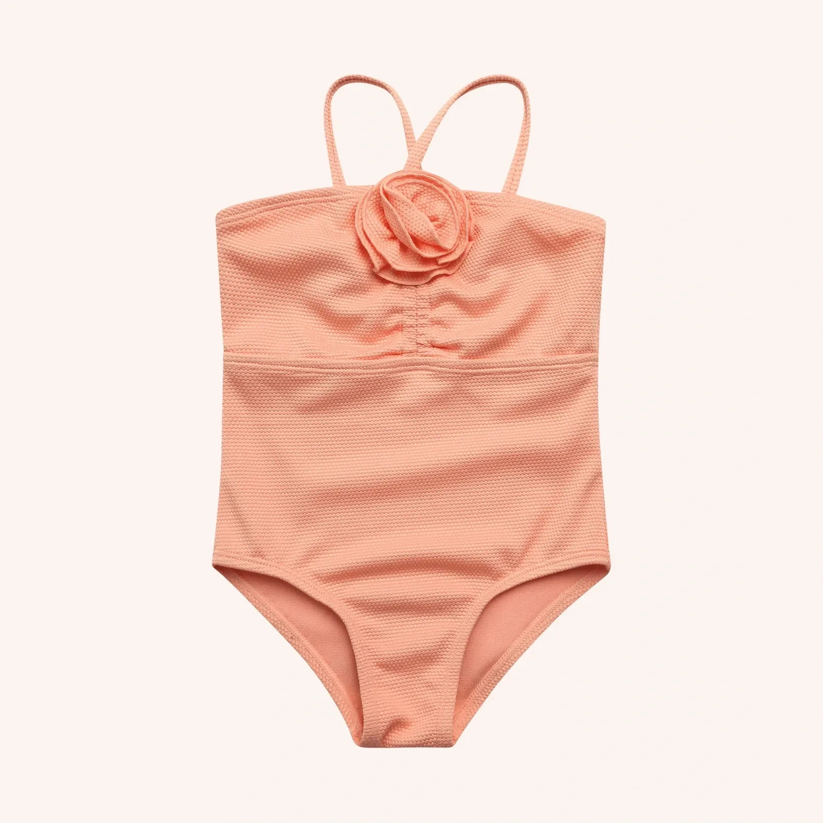 Jessica Simpson Girls' One-piece Rosette Swimsuit 4T
