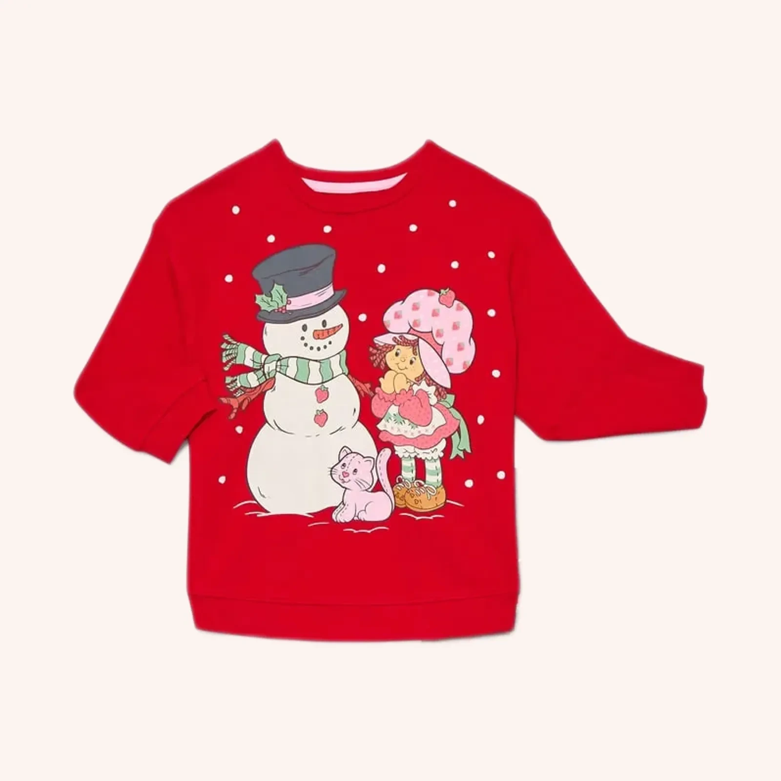 WildBrain Stawberry Shortcake Christmas Holiday Graphic SweatShirt