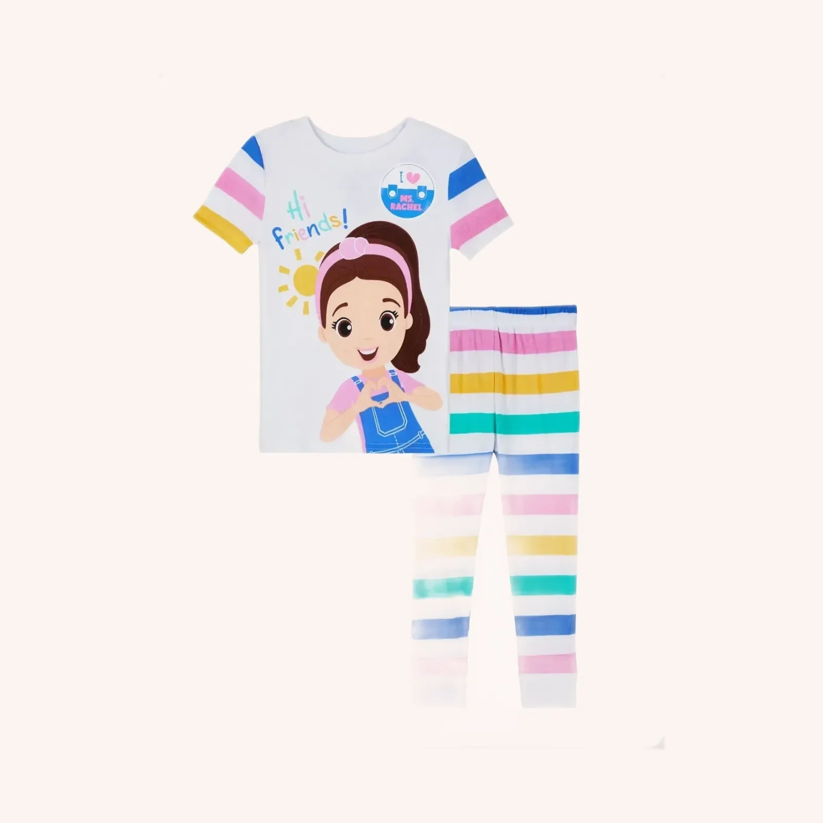 Girls Toddler Long SS PJJ Ms. Rachel Talla 4