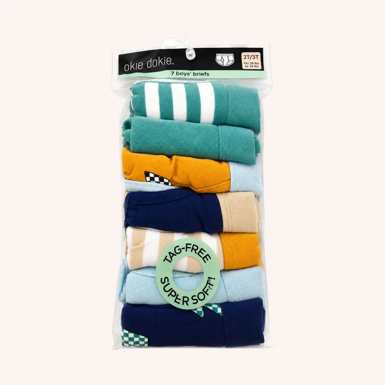Okie Dokie Toddler Size 4T Boys Underwear 7-pk Brief