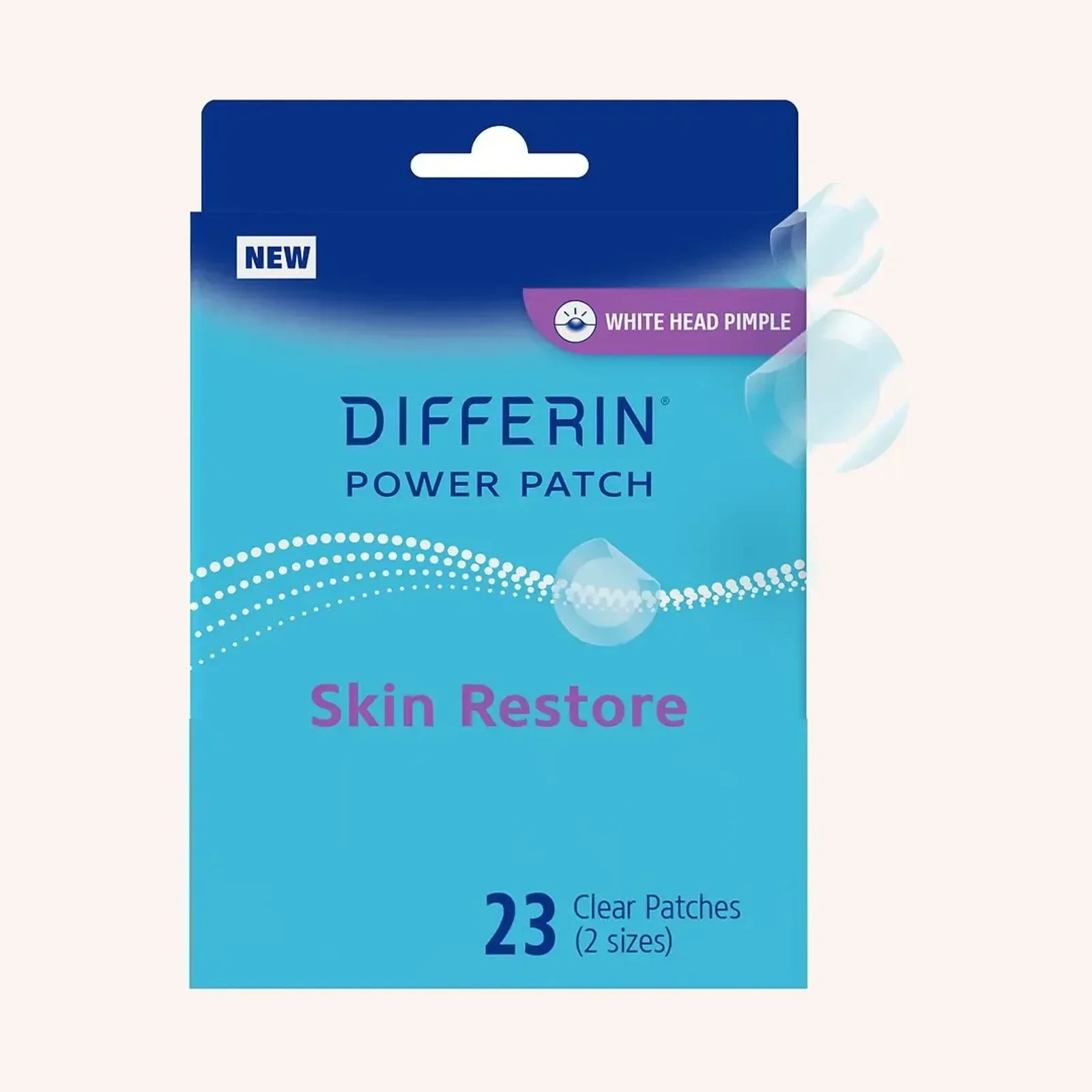 Differin Power Patch Skin Restore, 23 parches transparentes