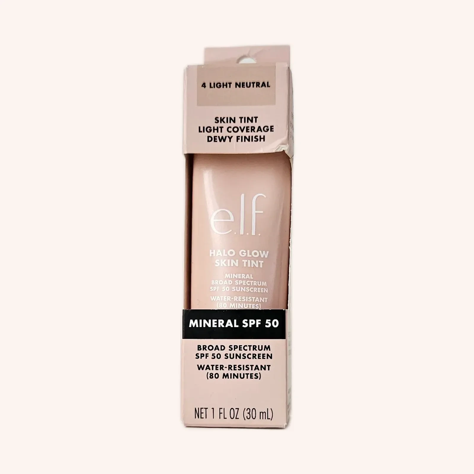 e.l.f. Halo Glow Skin Tint SPF 50 4 Light Neutral 1 fl oz
