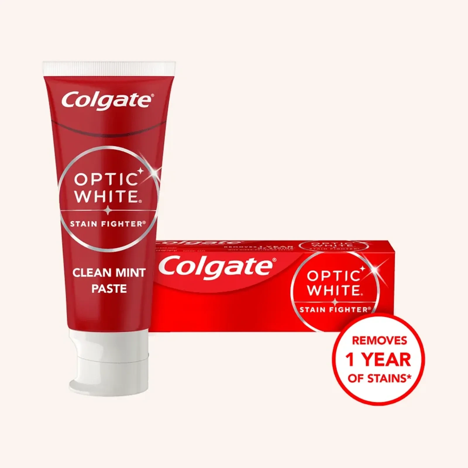 Colgate Optic White Stain Fighter Fresh Mint gel dental 3.8 oz (107 g)