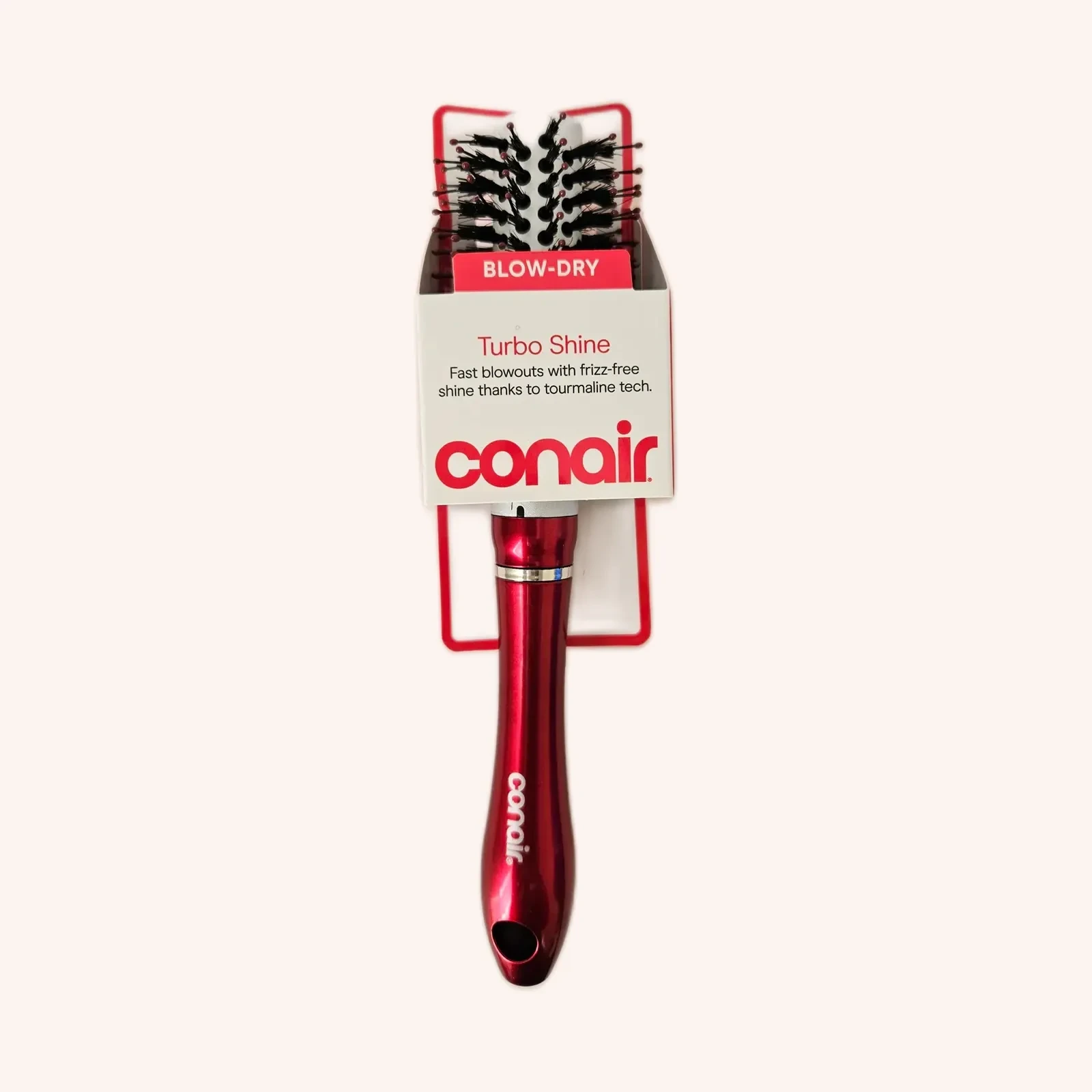Conair cepillo secador Turbo Shine, rosado metálico, una pieza