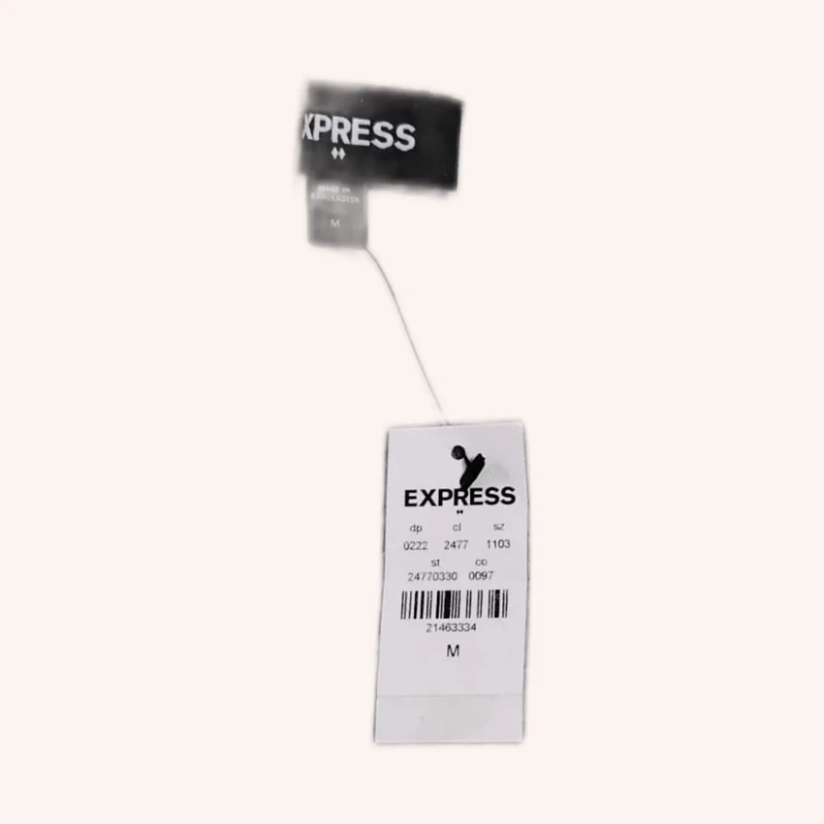 Express Basic Tee M gris jaspeado