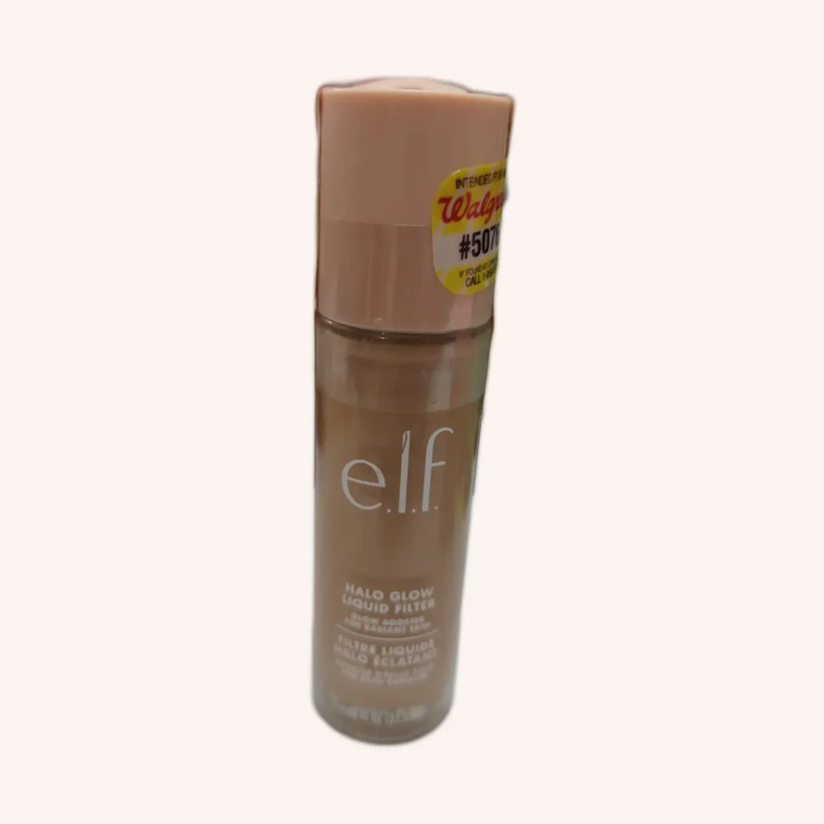 e.l.f. Halo Glow Liquid Filter, 3.5 Medium Neutral Olive, líquido