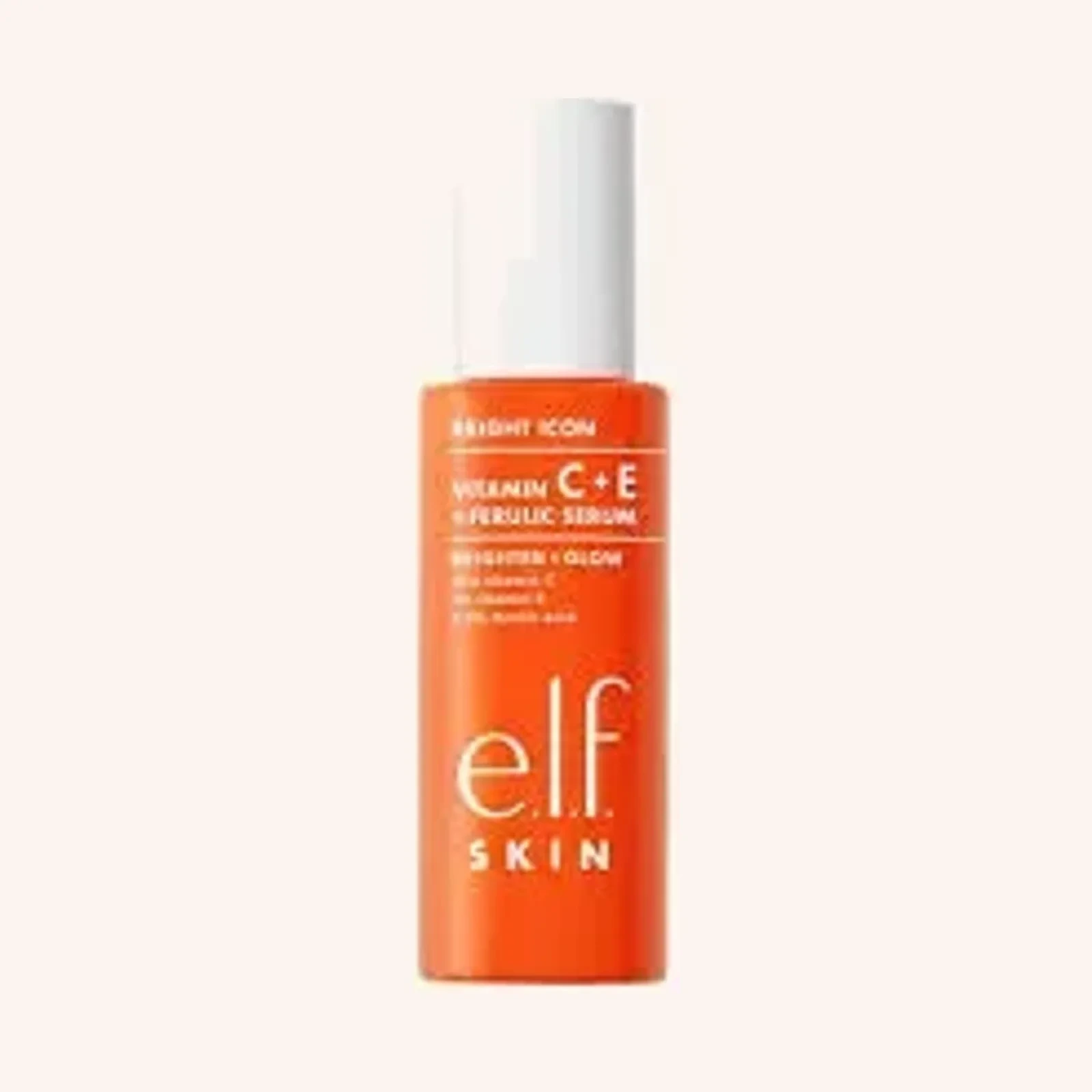 e.l.f. Skin Bright Icon Vitamin C + E + Ferulic Serum, 1 oz / 30 ml, botella