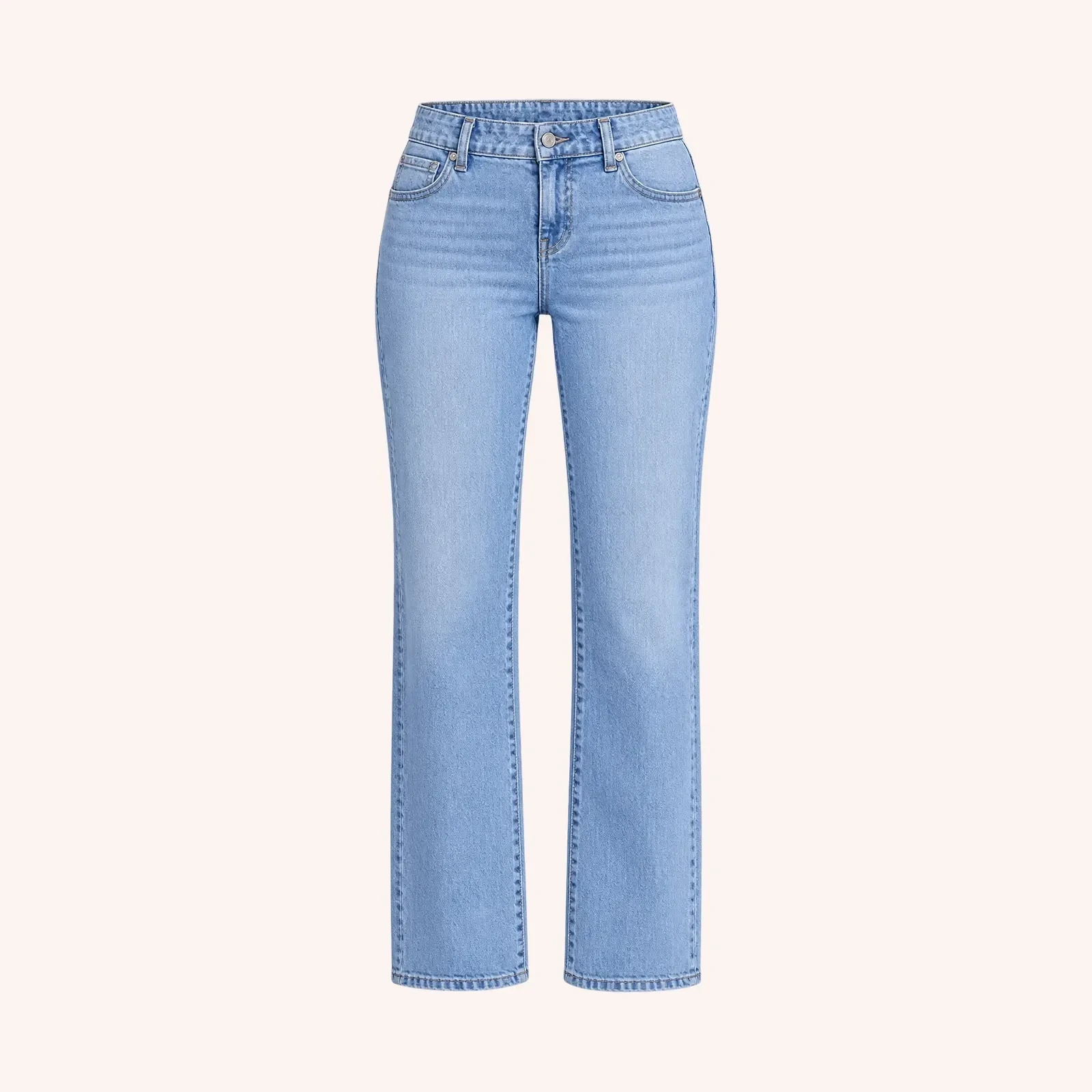 No Boundaries Baggy Jeans, light wash, talla L, 1 pieza