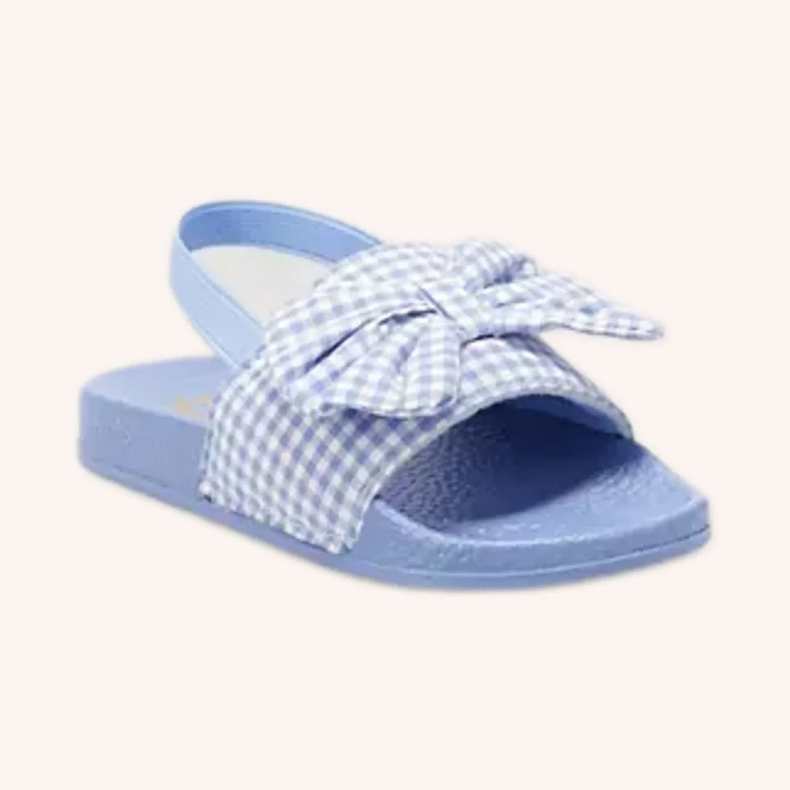 Jumping Beans Sabena Toddler Sandals, blue gingham, talla S (5T/6T), par
