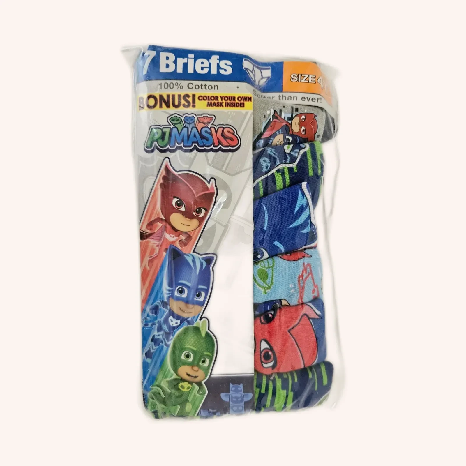 Handcraft PJ Masks briefs multicolor talla 4T, 7 piezas