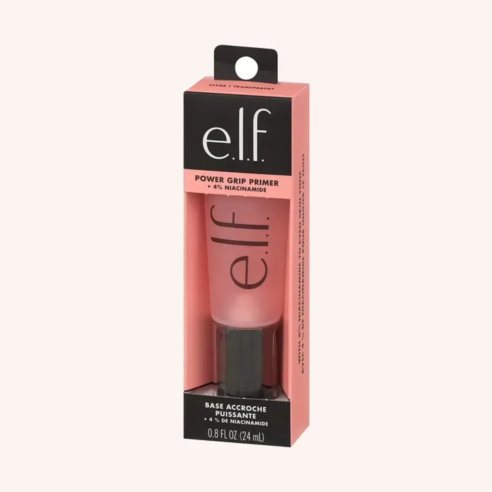 e.l.f. Power Grip Primer + 4% Niacinamide, 0.8 fl oz (24 mL), tono transparente