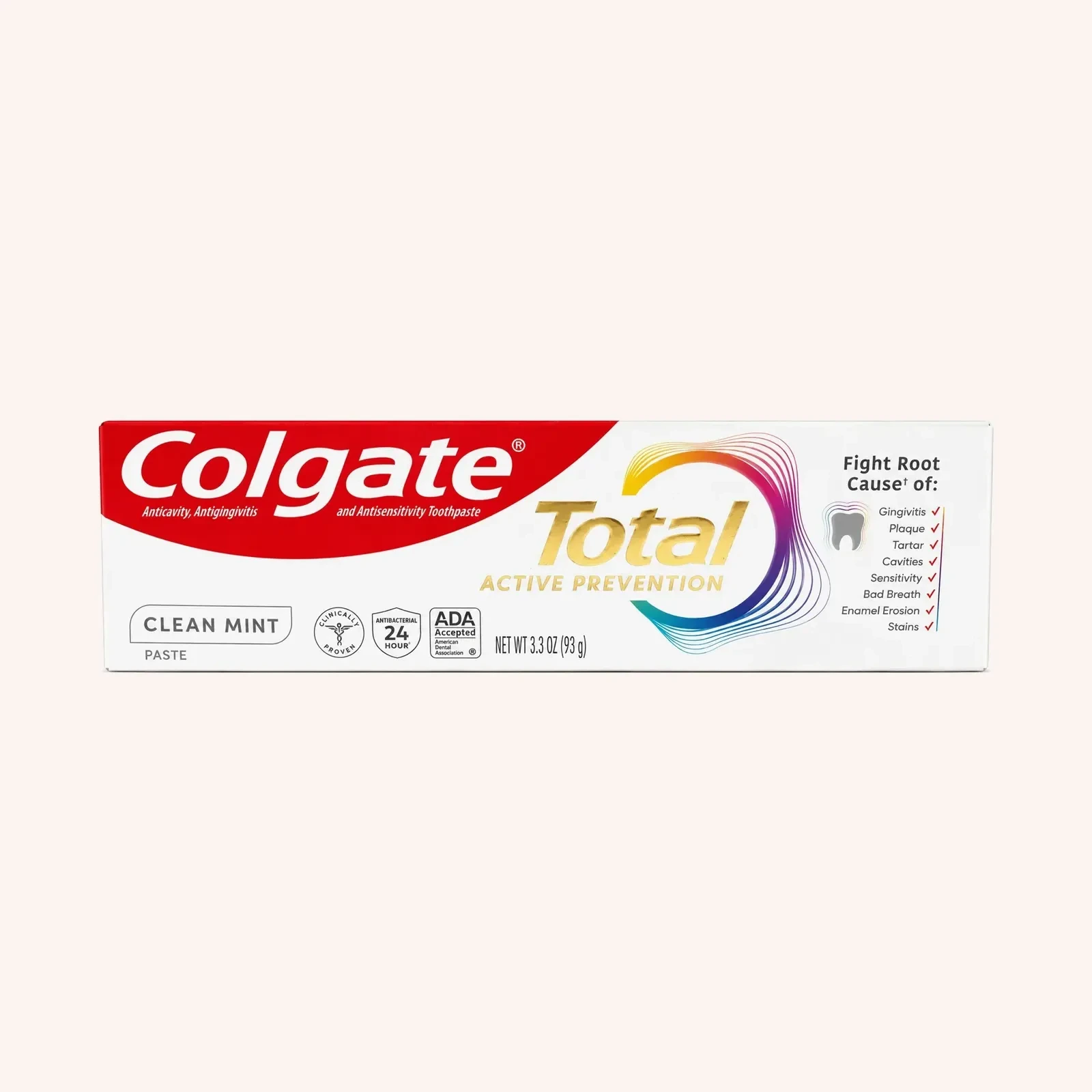Colgate Total crema dental Clean Mint 3.3 oz 1 unidad